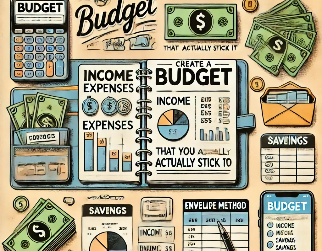 A step-by-step guide on how to create a budget you can actually stick to, featuring practical financial planning and tools.